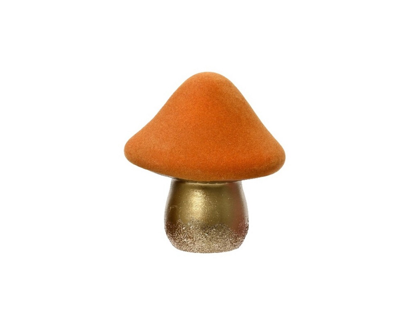 Decoratiune Mushroom, Decoris, 13x16x18.5 cm, teracota, portocaliu - imagine 3